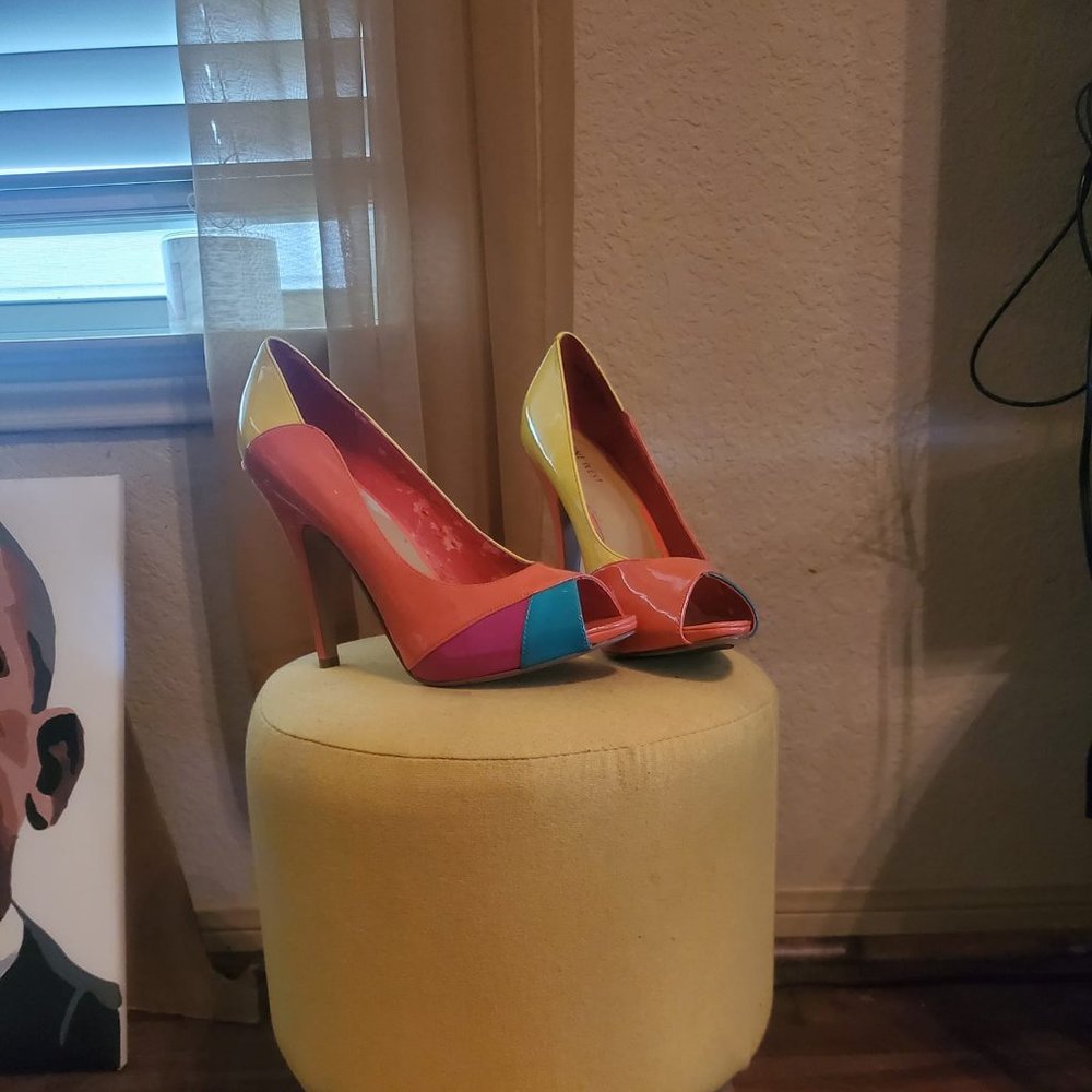 Jessica Simpson Multicolored Heels Size 8 1/2